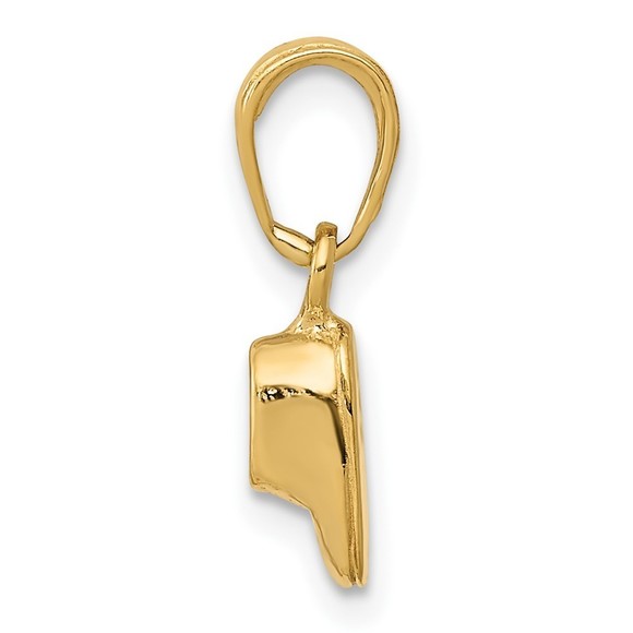 10K Gold Baby Shoe Charm - Picture 4 of 4
